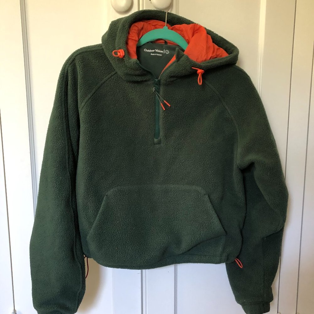 Outdoor Voices Fleece Half-Zip Hoodie
